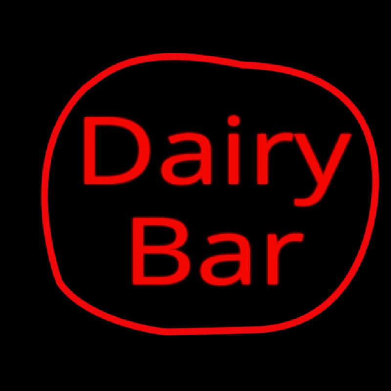 Dairy Bar Leuchtreklame