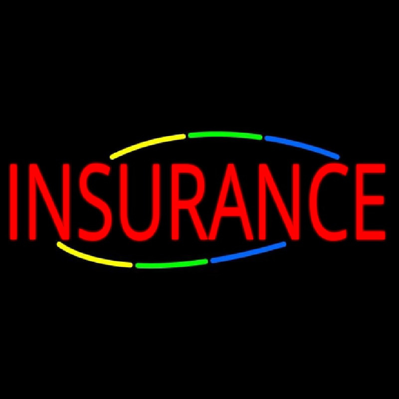 Deco Style Multi Colored Insurance Leuchtreklame