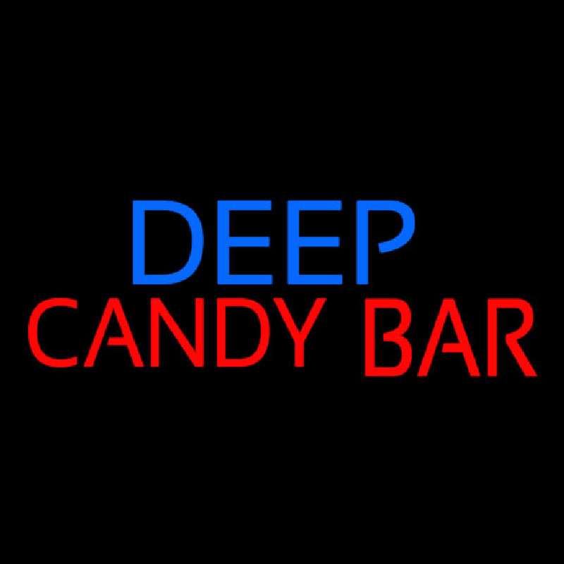 Deep Candy Bars Leuchtreklame