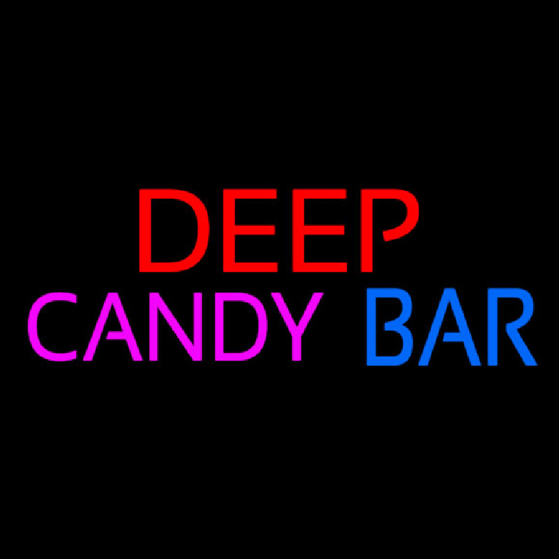 Deep Candy Bars Leuchtreklame