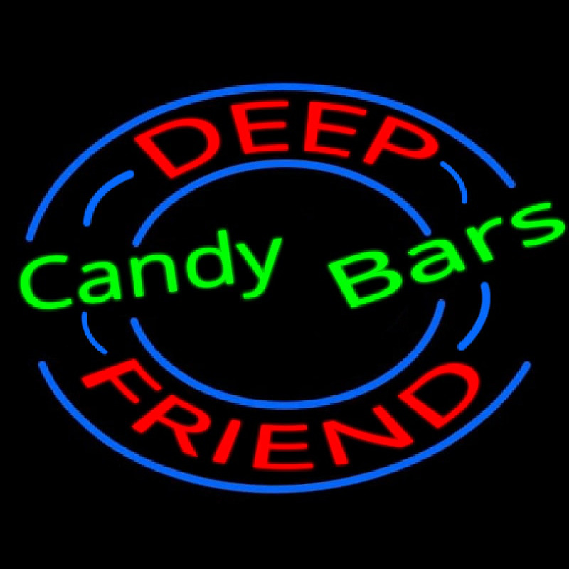 Deep Candy Bars Leuchtreklame