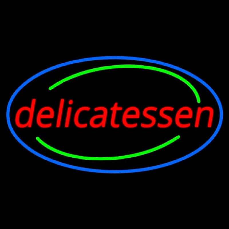 Delicatessen Leuchtreklame