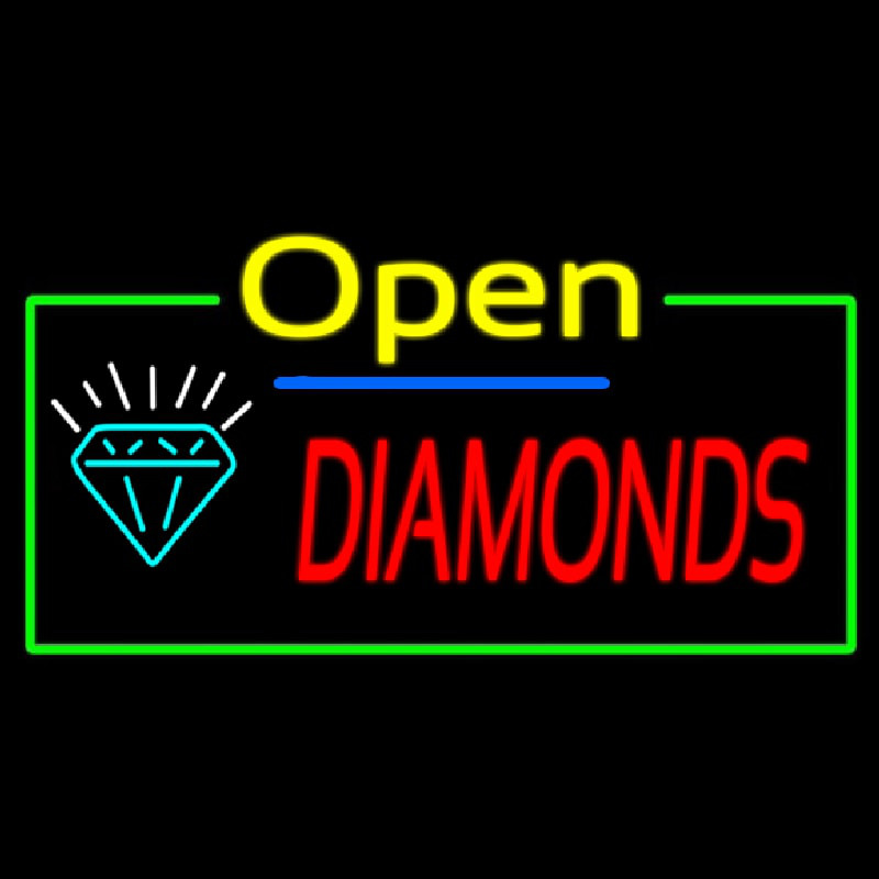 Diamonds Open Leuchtreklame