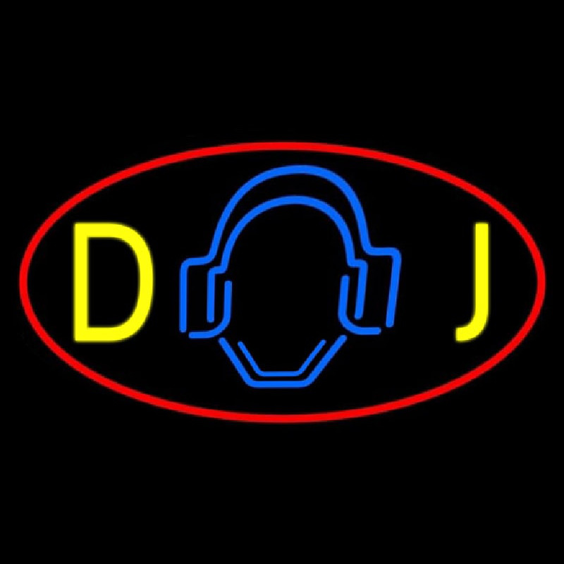 Dj Logo 5 Leuchtreklame