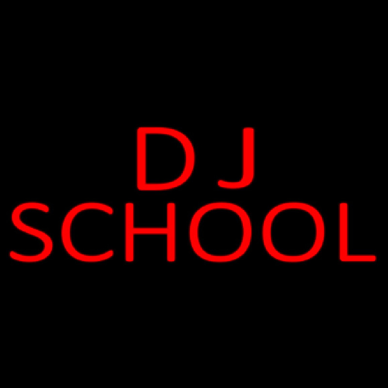 Dj School 1 Leuchtreklame