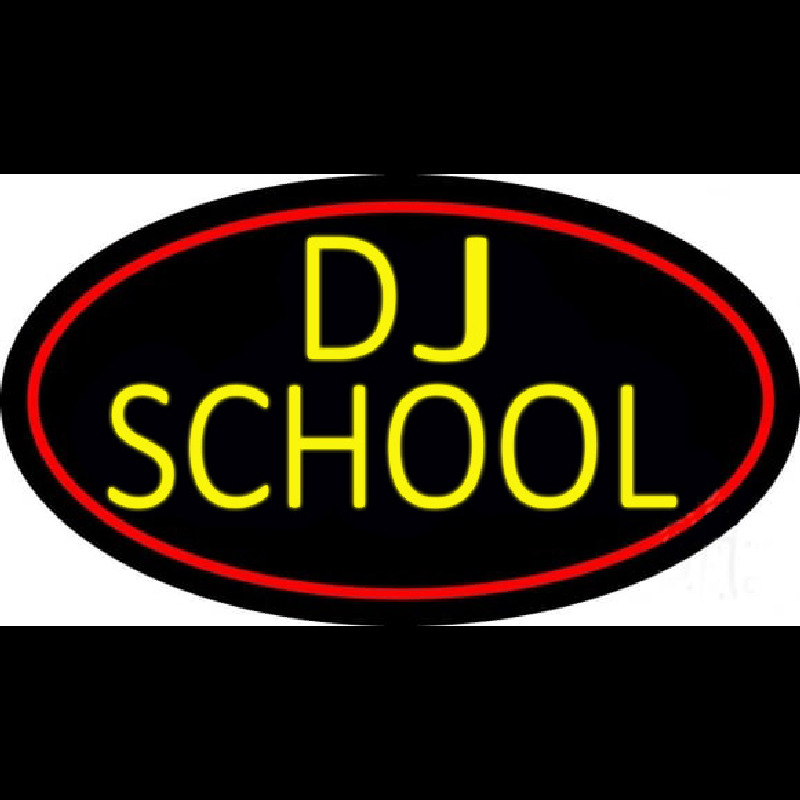 Dj School Leuchtreklame