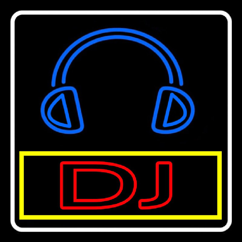Dj With Logo Leuchtreklame