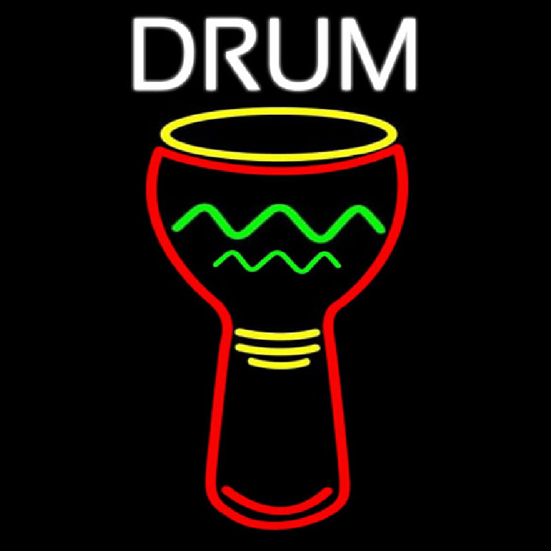 Djembe Drum 2 Leuchtreklame