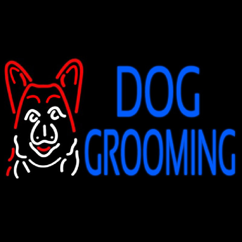 Dog Grooming Leuchtreklame