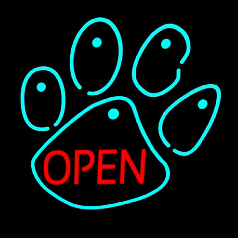 Dog Open Logo 4 Leuchtreklame