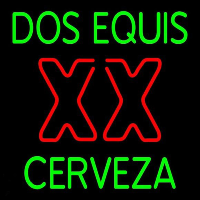 Dos Equis X  Cerveza 24 24 Beer Sign Leuchtreklame