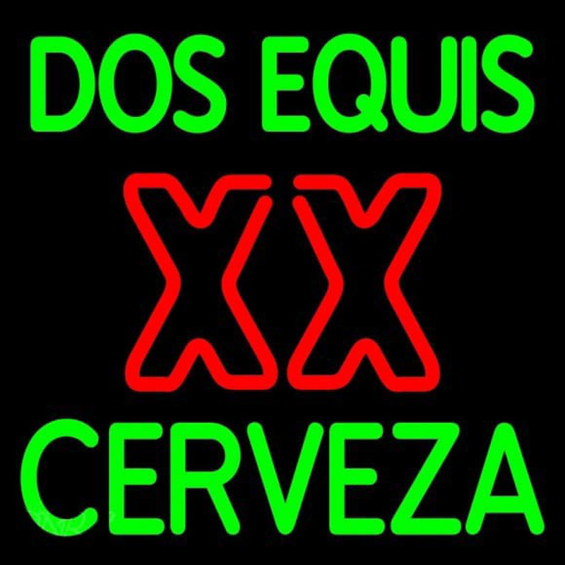 Dos Equis X  Cerveza Beer Sign Leuchtreklame