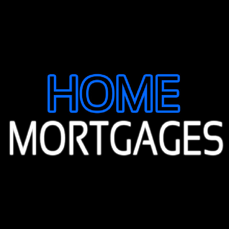 Double Stroke Home Mortgage Leuchtreklame