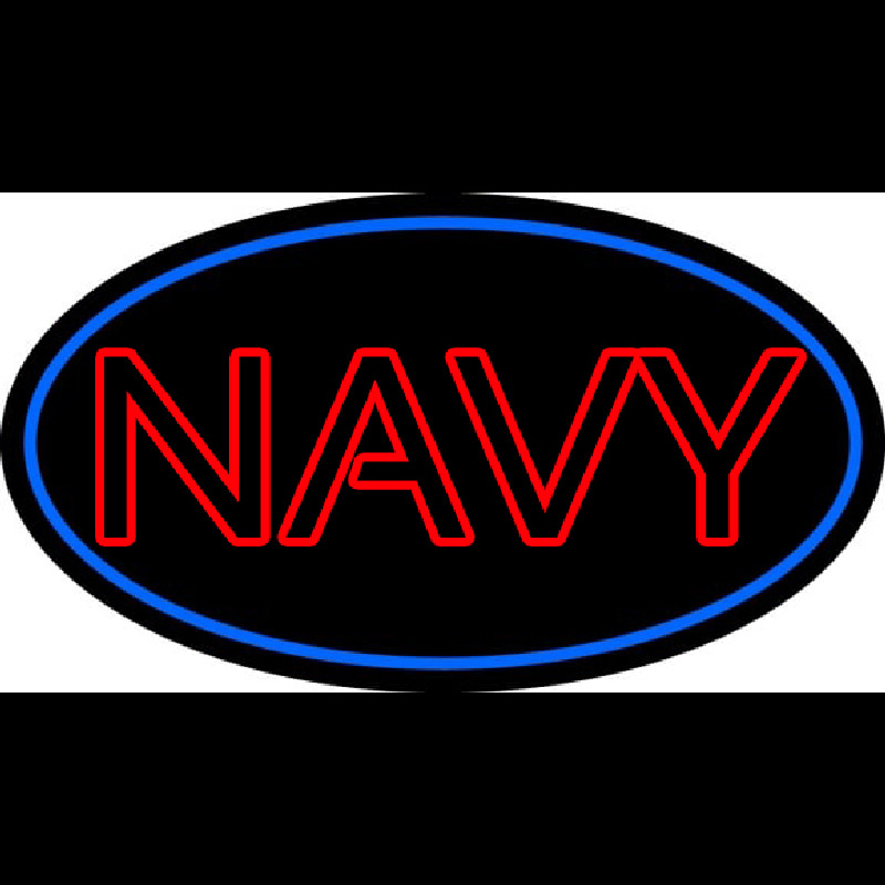 Double Stroke Navy Leuchtreklame