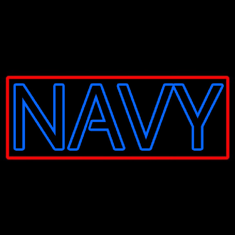 Double Stroke Navy Leuchtreklame