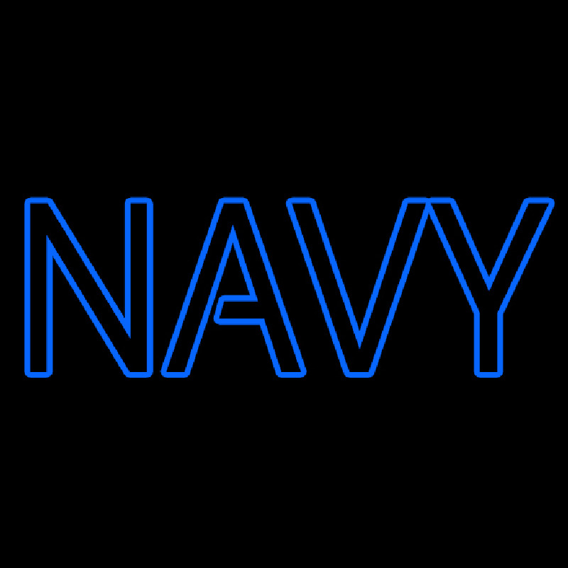 Double Stroke Navy Leuchtreklame