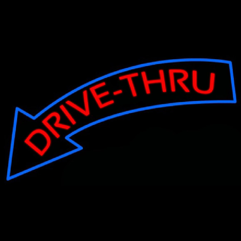 Drive Thru Leuchtreklame