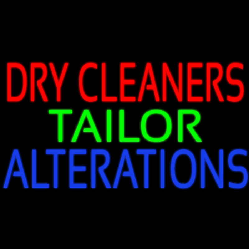 Dry Cleaners Tailor Alterations Leuchtreklame