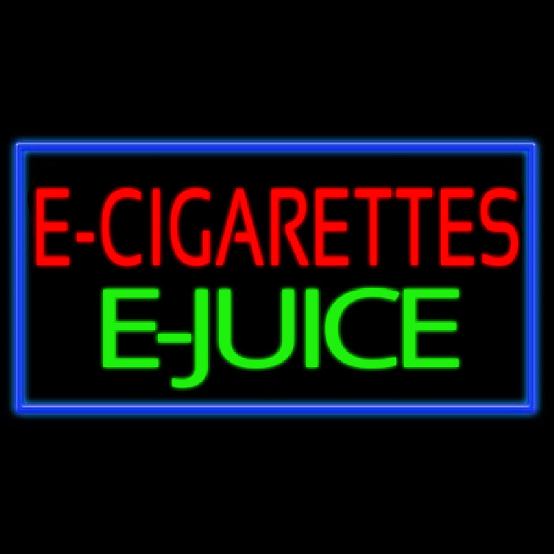 E Cigarettes E Juice Leuchtreklame