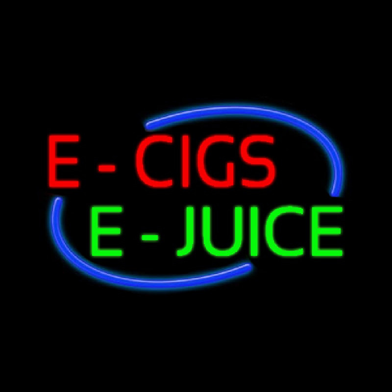 E Cigs E Juice Leuchtreklame