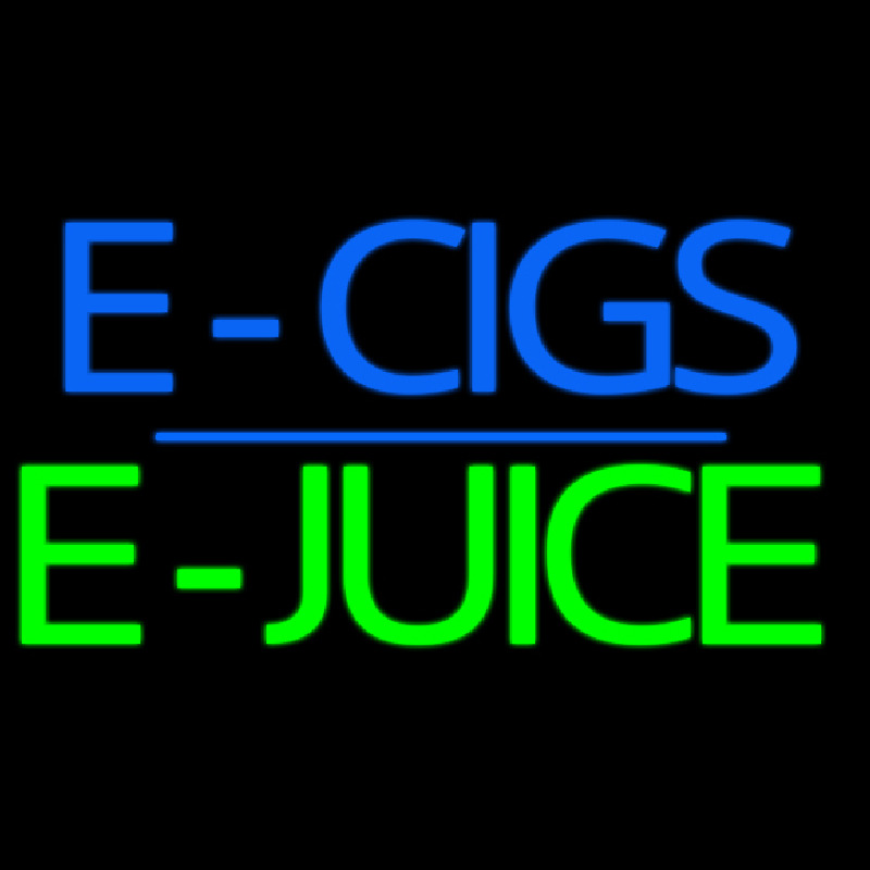 E Cigs E Juice Leuchtreklame