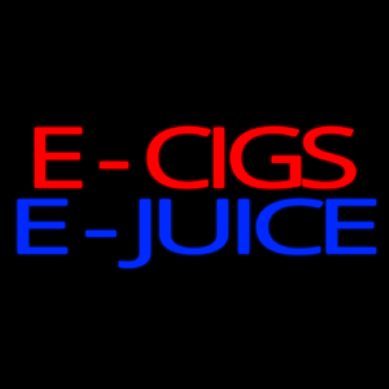 E Cigs E Juice Leuchtreklame