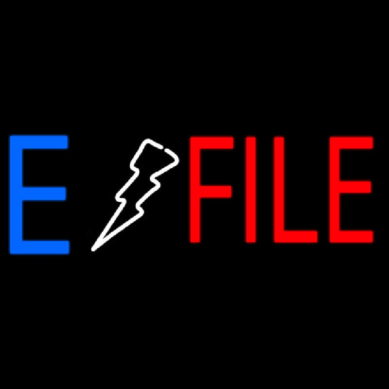 E File Leuchtreklame