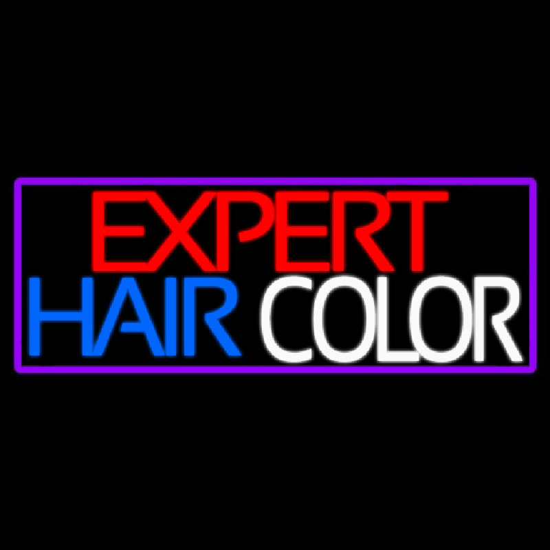 E pert Hair Color Leuchtreklame