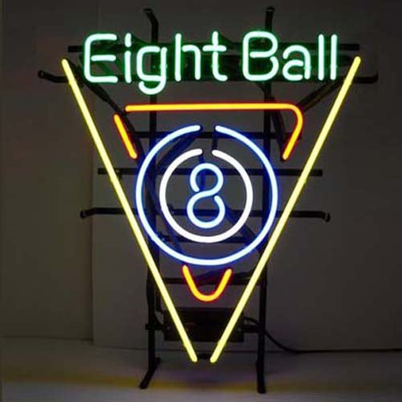 Eight Ball Laden Offen Leuchtreklame