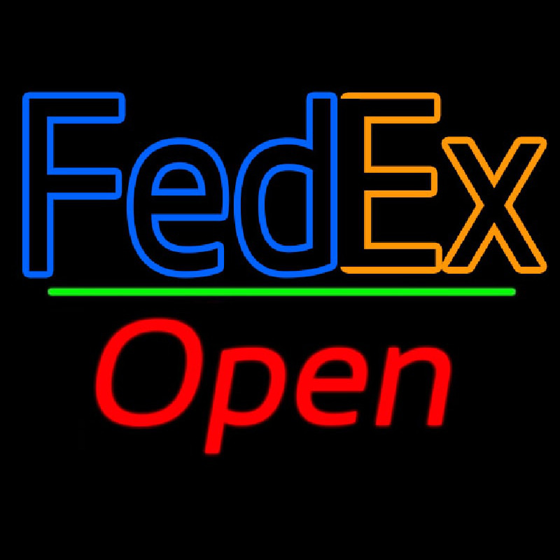 Fede  Logo With Open 2 Leuchtreklame