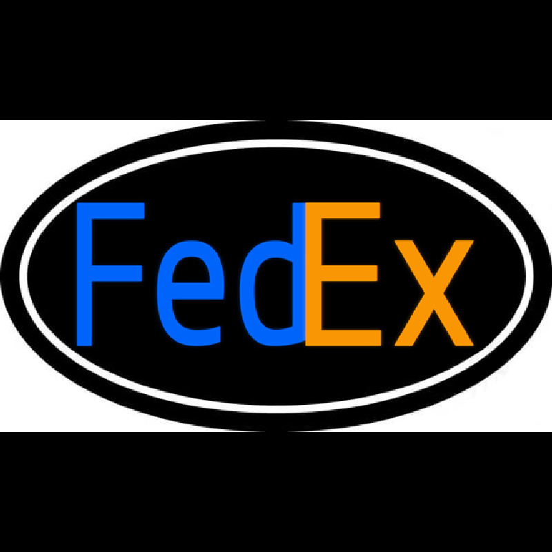 Fede  Logo With Oval Leuchtreklame