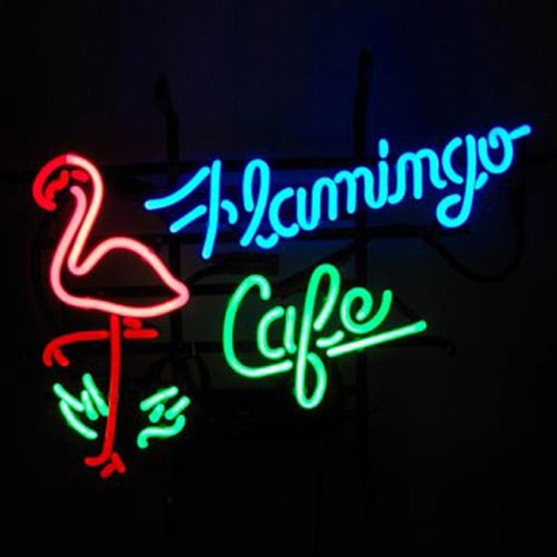 Flamingo Cafe Laden Leuchtreklame
