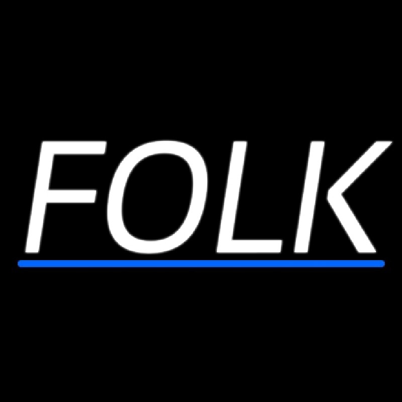 Folk Music 2 Leuchtreklame