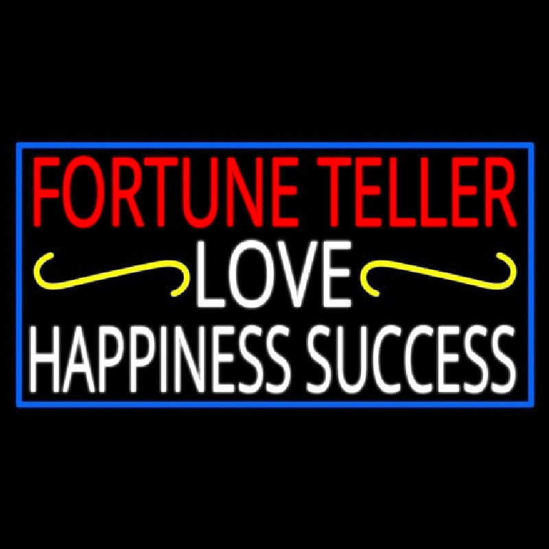 Fortune Teller Love Happiness Success With Phone Number Leuchtreklame