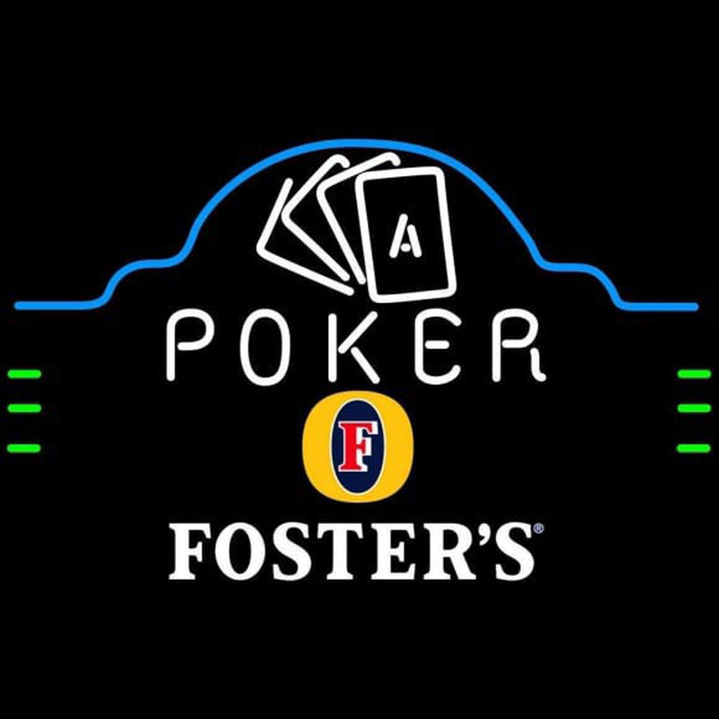 Fosters Poker Ace Cards Beer Sign Leuchtreklame