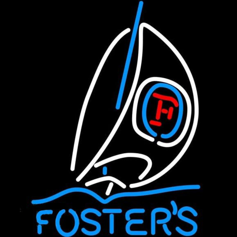 Fosters Sailboat Beer Sign Leuchtreklame