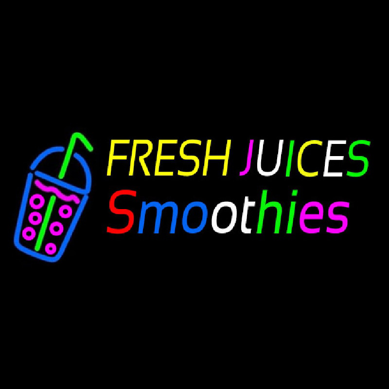 Fresh Juices Smoothies Leuchtreklame