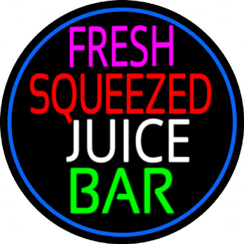Fresh Squeezed Juice Bar Leuchtreklame