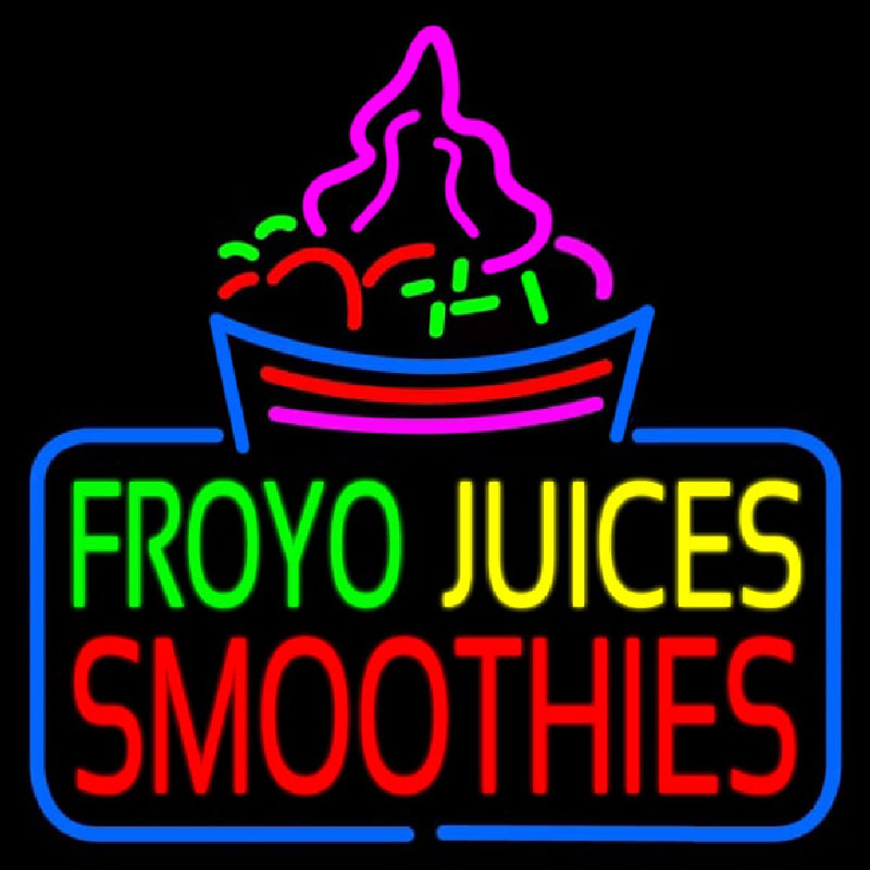 Froyo Juices Smoothies Leuchtreklame