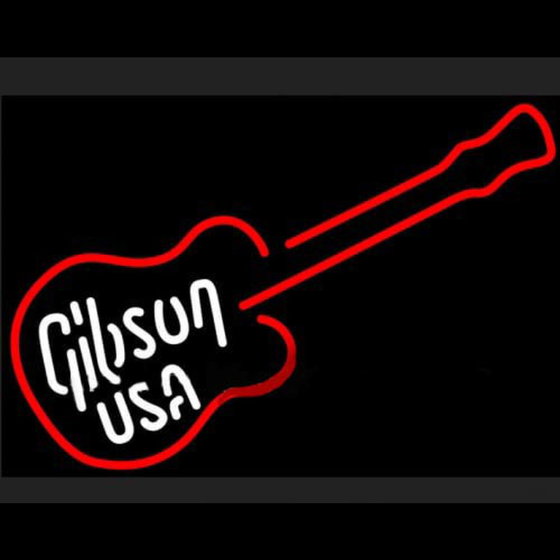 GIBSON USA ELECTRIC GUITAR Leuchtreklame