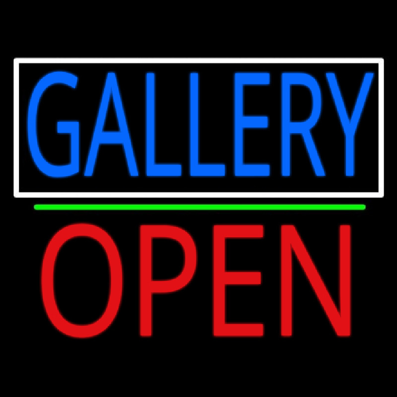 Gallery With Border Open 1 Leuchtreklame