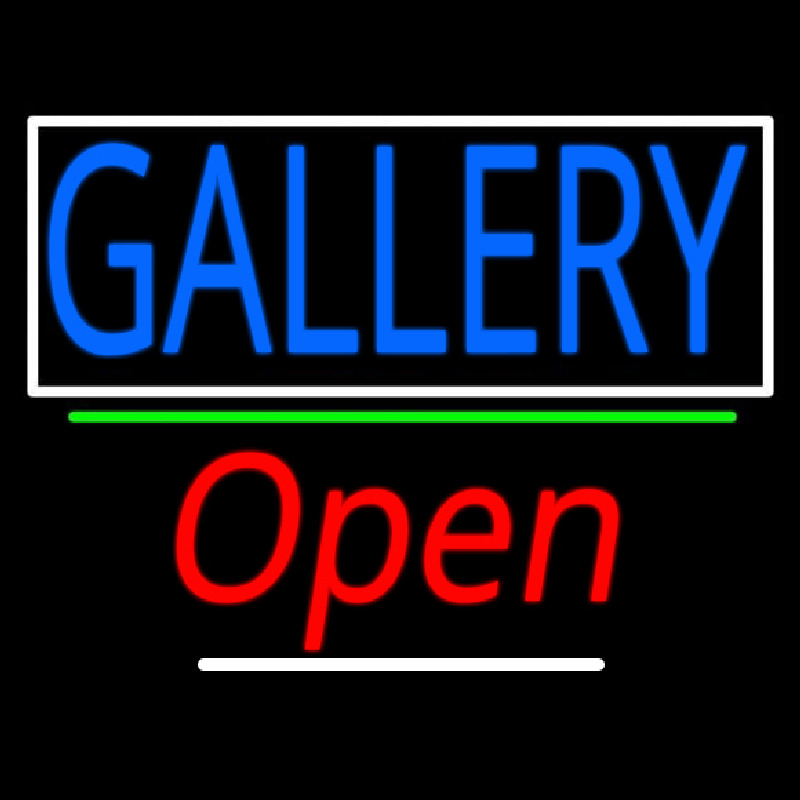 Gallery With Border Open 3 Leuchtreklame