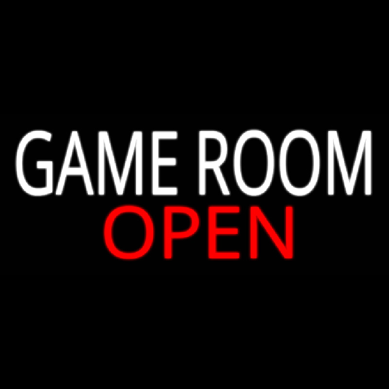 Game Room Open Leuchtreklame