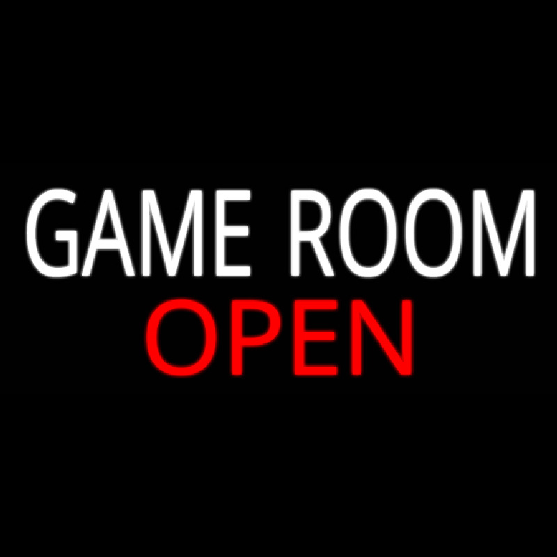 Game Room Open Real Neon Glass Tube Leuchtreklame