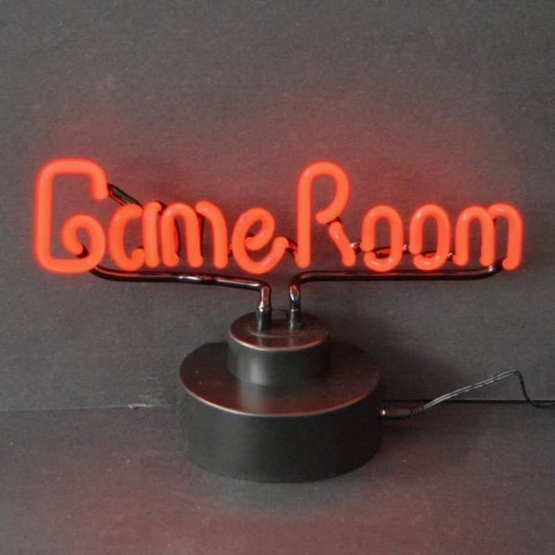 Game Room Red Lettering Desktop Leuchtreklame