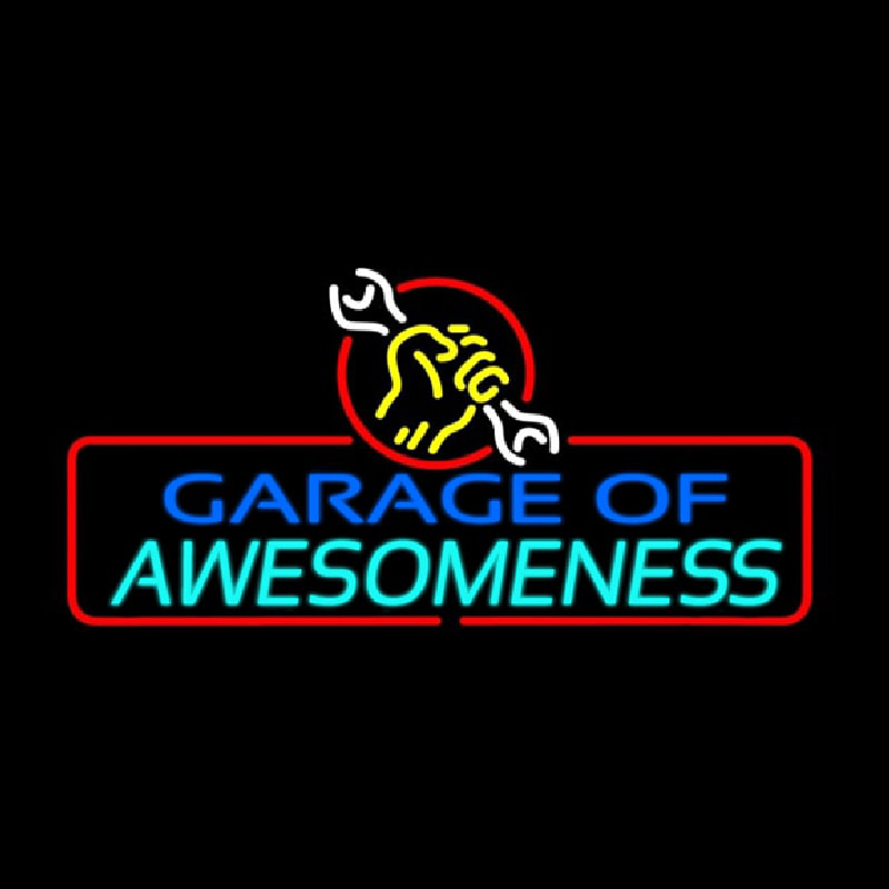 Garage Of Awesomeness Leuchtreklame