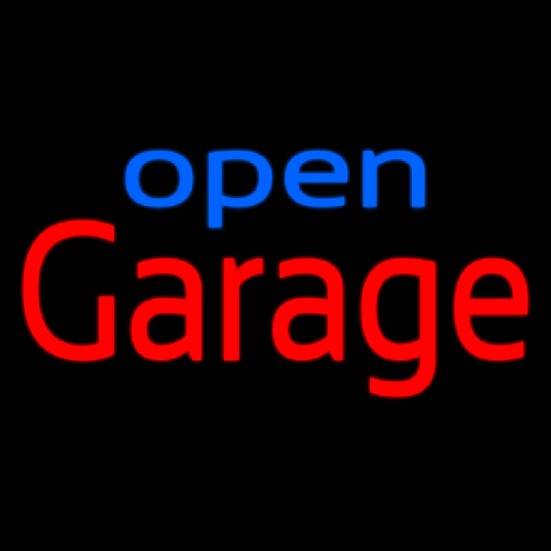 Garage Open Leuchtreklame