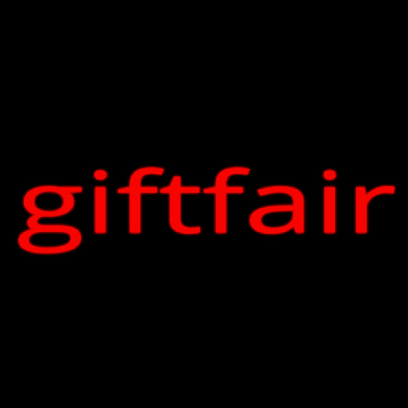 Gift Fair Leuchtreklame