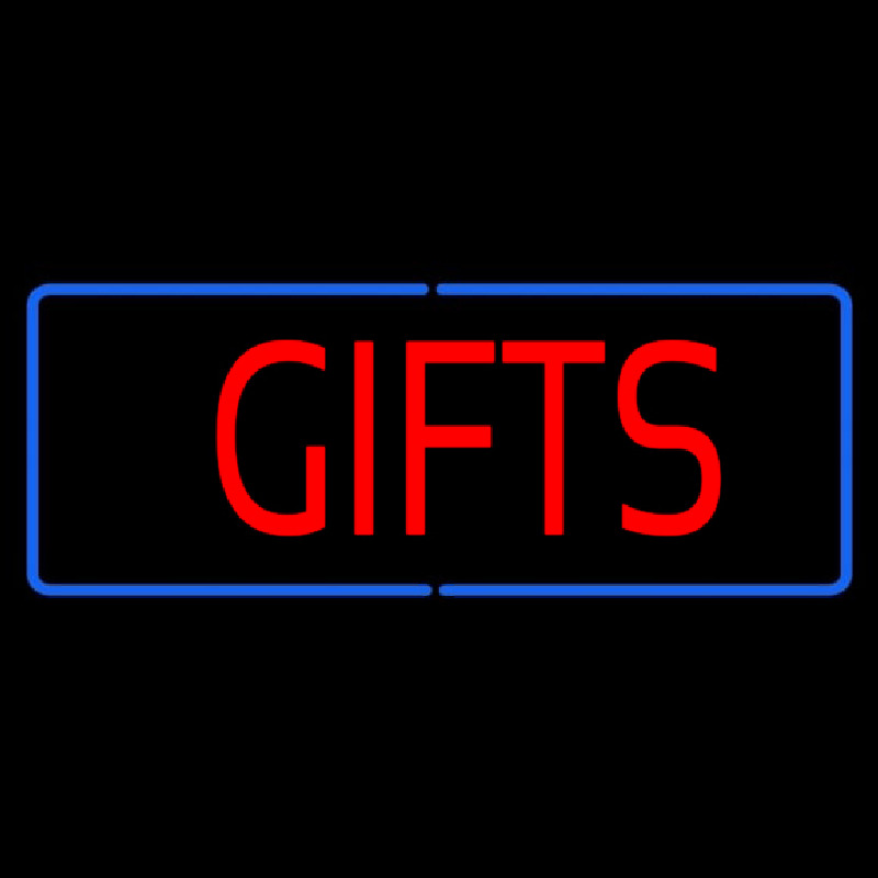 Gifts Rectangle Leuchtreklame