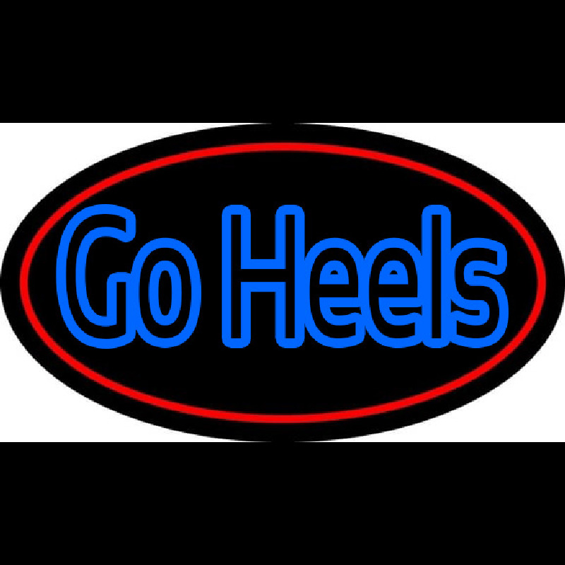 Go Heels With Border Leuchtreklame